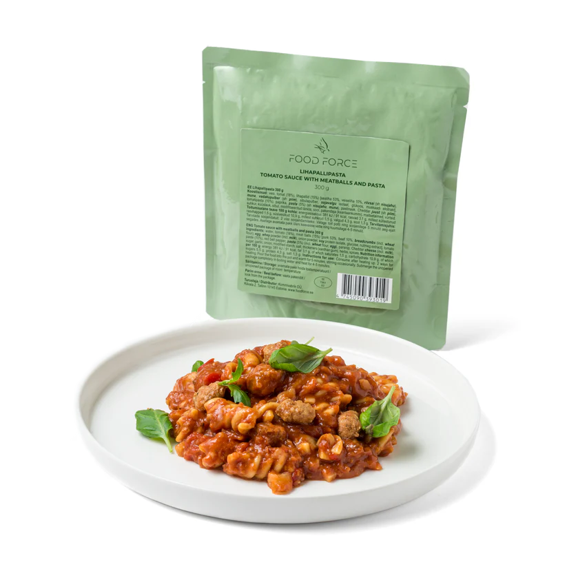 Molho de tomate com almôndegas e macarrão 300g molho de tomate com almôndegas e macarrão