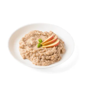 Mingau de trigo com purê de maçã